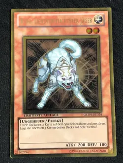 YUGIOH RYKO, LIGHTSWORN HUNTER GLD4-DE024 RARE LP GERMAN - Image 1
