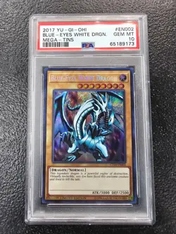 Yugioh Blue-Eyes White Dragon CT14-EN002 2017 Mega-Tins Limited Edition PSA 10 - Image 1