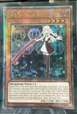 Yugioh Sky Striker Ace Raye 1st Edition Quarter Century Secret Rare RA04-EN026?? - Image 1