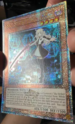 Yugioh Sky Striker Ace Raye 1st Edition Quarter Century Secret Rare RA04-EN026?? - Image 2