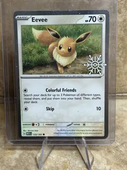Eevee Holiday Calendar 2025 Festive Stamp Promo Card 151 133/165 SEALED NEW #1 - Image 1