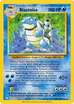 Blastoise 003/034 CLB 2023 Pokemon TCG Classic English Card - Image 1