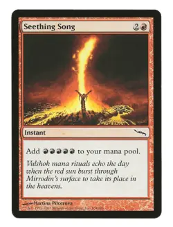 Seething Song MTG Instant Cards Mirrodin LP Magic the Gathering - Image 1
