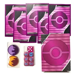 Trainer Toolkit Fezandipiti - Pokemon Cards Sleeves & Dice Damage Counters Lot - Image 1
