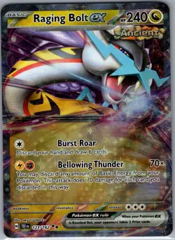 Raging Bolt ex - 123/162 SV05: Temporal Forces - Pokemon Card - NM - Image 1