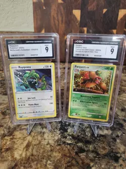Graded Pokemon Cards Rayquaza And Parasect McDonald's And Lugia Deck Holo. - Image 1