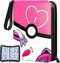 Pokemon Eevee Sylveon Trading Card Binder Album Pikachu 50 Sheet 400 Holder Case - Image 1