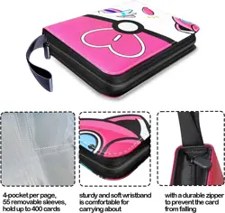 Pokemon Eevee Sylveon Trading Card Binder Album Pikachu 50 Sheet 400 Holder Case - Image 2