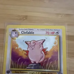 1st Edition Clefable 17/64 Jungle Set Rare Vintage 1999 Pokemon Card - LP - Image 4