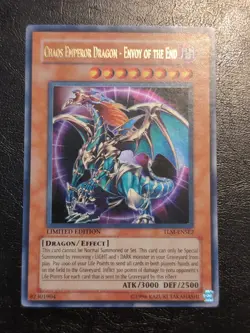 Yu-Gi-Oh! ULTRA RARE CARD CHAOS EMPEROR DRAGON ENVOY OF THE END TLM-ENSE2 VLP - Image 1