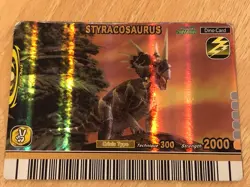 Dinosaur King Card Gold Styracosaurus Series 2 2nd Edition - Image 1