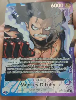 One Piece Card Game OP11 040 Leader Monkey D.Luffy Alt Art English Snakeman - Image 1