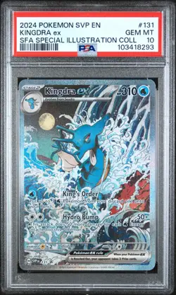 Pokemon Kingdra ex SVP 131 2024 Shrouded Fable Black Star Promo Card - PSA 10 - Image 1