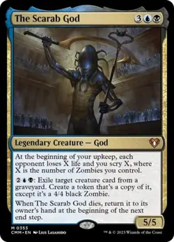 The Scarab God -Foil Near Mint MTG Commander Masters - Image 1
