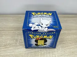 Pokemon 23k Gold Plated Mewtwo Burger King 1999 Sealed Pokeball Trading Card - Image 1