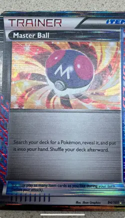 Master Ball - 94/101 - Pokemon Plasma Blast Black & White Ultra Rare Card LP - Image 4