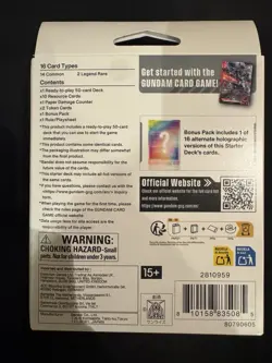 Gundam Card Game Starter Deck ST06 Clan Unity English Sealed New - Image 2