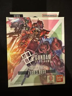 Gundam Card Game Starter Deck ST03 Zeon’s Rush English Sealed - Image 1