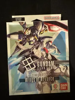 Gundam Card Game Starter Deck ST02 Wings Of Advance English Sealed - Image 1