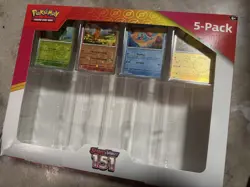 4 Promo Foil Cards from Costco Pokemon Scarlet & Violet 151 Mini Tin 5-pack - Image 1