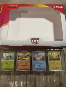 4 Promo Foil Cards from Costco Pokemon Scarlet & Violet 151 Mini Tin 5-pack - Image 3