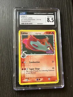 CGC 8.5 Latias Reverse Holo 21/110 EX Holon Phantoms 2006 Pokemon Card - Image 1
