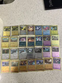 Black Bolt White Flare Pokeball Pattern Holo Lot Of 28 Cards -w 2 Masterball - Image 1
