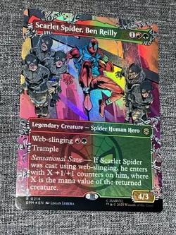 Scarlet Spider, Ben Reilly Borderless FOIL 0214 MTG SPM NM/M - Image 1