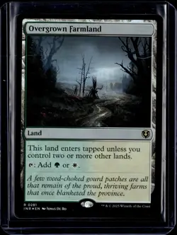 Overgrown Farmland - 281 - Foil - INR - NM - MTG Magic the Gathering - Image 1