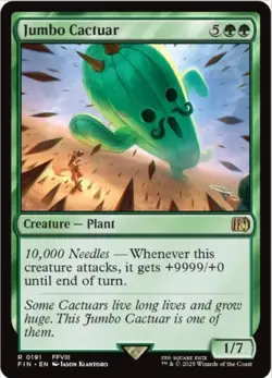 Jumbo Cactuar (Regular, #191, NM) Final Fantasy (FIN), MTG - Image 1