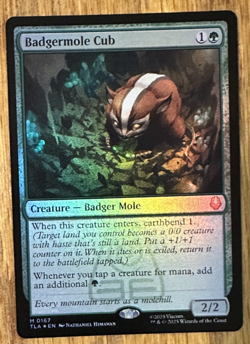 MTG Avatar: The Last Airbender, Badgermole Cub - Foil - Image 1