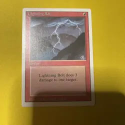 Lightning bolt Revised Edition (maybe) Magic The Gathering - Image 1