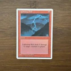 Lightning Bolt (208/379) Fourth Edition LP MTG Magic the Gathering - Image 1