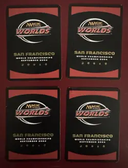Magic the Gathering x4 Windswept Heath - Gold Bordered - World Championship - Image 2
