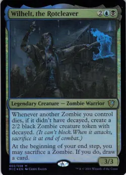 MTG Wilhelt, the Rotcleaver (2) | NM Foil | Cmd Innistrad: Midnight Hunt {MIC} - Image 2