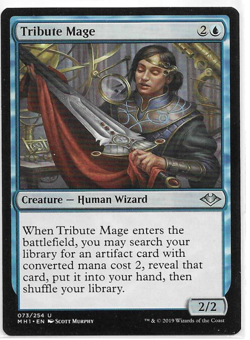 Tribute Mage Magic the Gathering Modern Horizons MTG Uncommon - Image 1