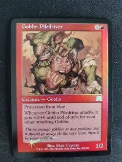 MTG Goblin Piledriver x1 - Onslaught 205 LP *FOIL* - Image 1