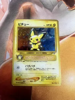 Pichu No. 172 Neo Genesis Holo Japanese Light Play Pokemon TCG - Image 1