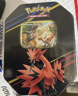 Pokemon Crown Zenith Tin Galarian Zapdos Sword & Shield - Factory Sealed - Image 1