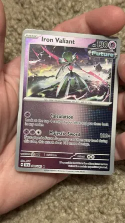 Pokemon TCG - Iron Valiant 080/162 (Temporal Forces - Reverse Holo) Pack Fresh - Image 1