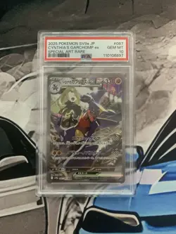 2025 Pokemon Heat Wave Arena Japanese 087/063 Cynthia’s Garchomp ex SAR PSA 10 - Image 3