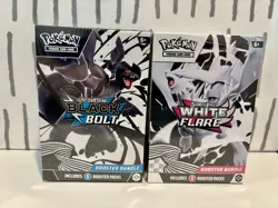 Pokemon Black Bolt and White Flare Booster Bundle Set of 2 Sealed - Image 1