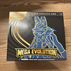 Pokemon TCG Mega Evolution Lucario Elite Trainer Box ETB - Image 1