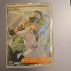 N's Plan 163/086 Full Art Ultra Rare Pokemon 2025 Black Bolt - Image 1