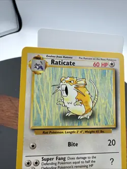 🐁 1999 Shadowless Raticate Base Set 40/102 Pokemon TCG Uncommon - Image 4