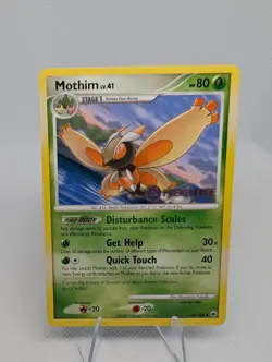 Pokemon Mothim 42/100 Majestic Dawn Prerelease Stamped Promo NM - Image 1