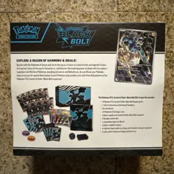 Pokemon Center Black Bolt ETB (Elite Trainer Box) Pokemon TCG - SEALED - Image 2