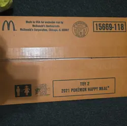 McDonald's 2021 Pokemon 25th Anniversary Promo Toy 2 Case, 150 Sealed Packs - Image 3