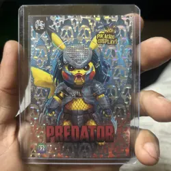 Predator (Pikachu) #E2 - SILVER Holo Box Hit Electric Pikachu Cosplay - Pokemon - Image 2