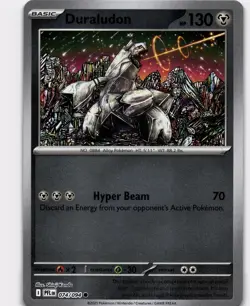 Duraludon Reverse Holo Common ME02: Phantasmal Flames 074/094 NM Pokemon - Image 1